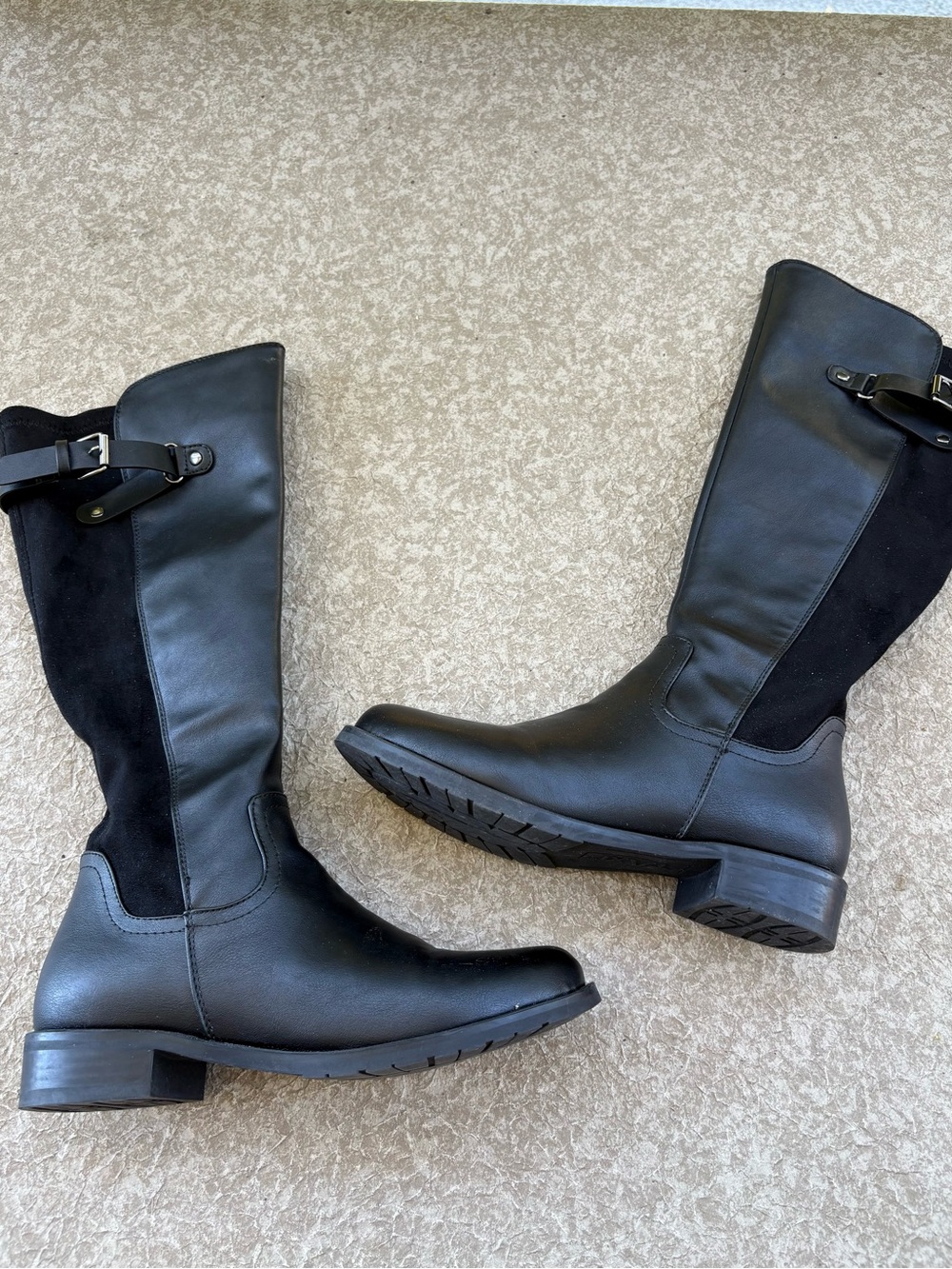 Black Knee-High Riding Boots - Picture 2 of 7